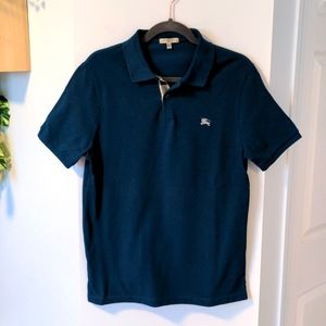 Burberry London Teal Polo Women's large